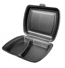 Ланч-бокс 82 LB (тп В) М 2 секц Черный 1 замок ЮУП