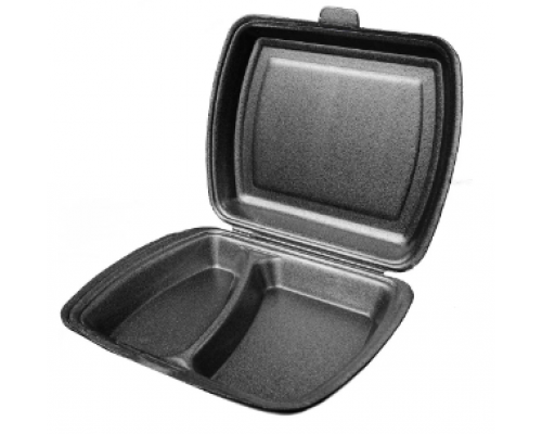 Ланч-бокс 82 LB (тп В) М 2 секц Черный 1 замок ЮУП