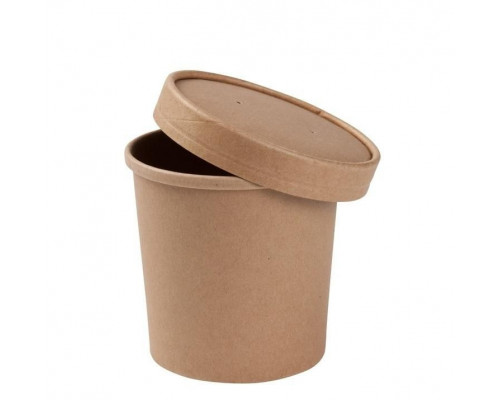 Контейнер ECO SOUP КРАФТ 16C 445мл картонная крышка (уп25/кор250)