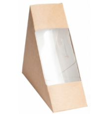 Контейнер ECO SANDWICH 50 с окном Сендвич 130*130*50 (уп50/кор600)