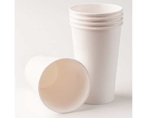 Стакан бумажный 450мл D90 белый