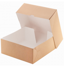 Короб ECO CAKE 6000 Крафт 255*255*105 (уп15/кор75) эко кейк