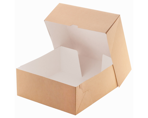 Короб ECO CAKE 6000 Крафт 255*255*105 (уп15/кор75) эко кейк