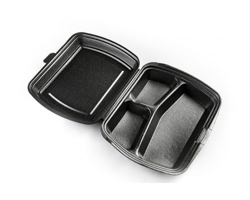 Ланч-бокс 83 LB (тп В) М 3 секц Черный 1 замок ЮУП