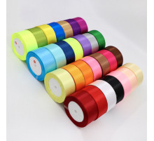 Лента атласная 25мм 27м в ассортименте