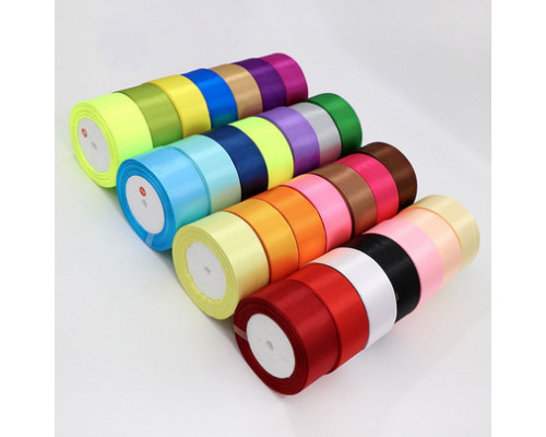 Лента атласная 25мм 27м в ассортименте