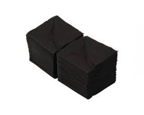 Салфетки бумажные 24*24см 400шт черные (уп18)
