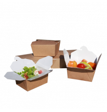 Упаковка ECO FOLD BOX 900мл для лапши и вторых блюд (168x132x53) (уп60/кор240)