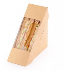 Контейнер ECO SANDWICH 60 с окном Сендвич 130*130*60 (уп50/кор800)