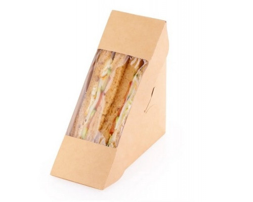 Контейнер ECO SANDWICH 60 с окном Сендвич 130*130*60 (уп50/кор800)