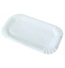 Тарелка картонная 130*200мм белая