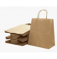 Пакет бумажный с круч. ручками 330*270*180 крафт