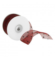 Лента декоративная органза 25мм 25м в ассортименте