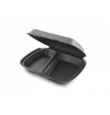 Ланч-бокс ЛСП 24206-2 247*208*63 2 секц черный облегченный 2 замка СибПол (уп130)