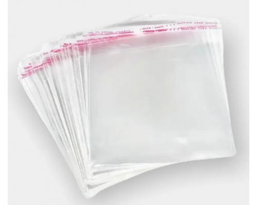 Пакет с клеевым клапаном 100*100+30мм 25мкм