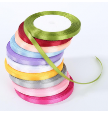 Лента атласная 6мм 27м в ассортименте