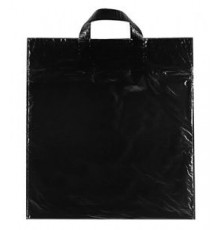 Пакет ПЭ с петлевой ручкой 45*52 40мкм черный (вторсырье)