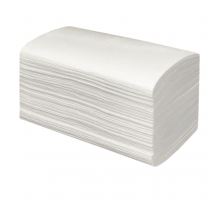 Полотенце бумажное листовое для диспенсера 200л 230*205 35гр V-сложен белое