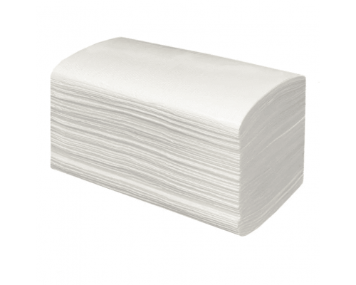 Полотенце бумажное листовое для диспенсера 200л 230*205 35гр V-сложен белое