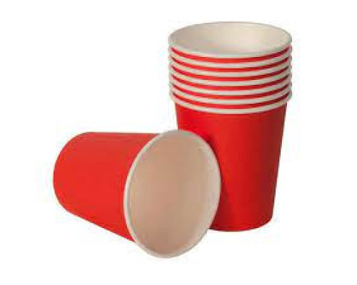 Стакан бумажный 350мл D90 красный