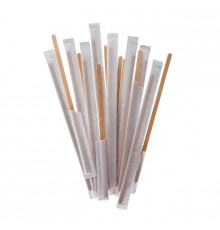 Размешиватель деревянный 14см в индивидуальной упаковке (уп 250)