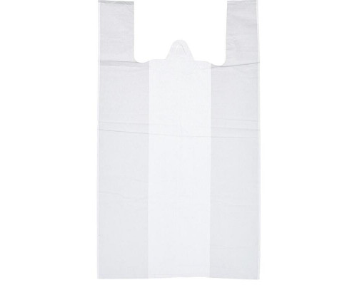 Майка ПНД 38+20*68 18мкм НУЛЕВКА белая уп 100шт