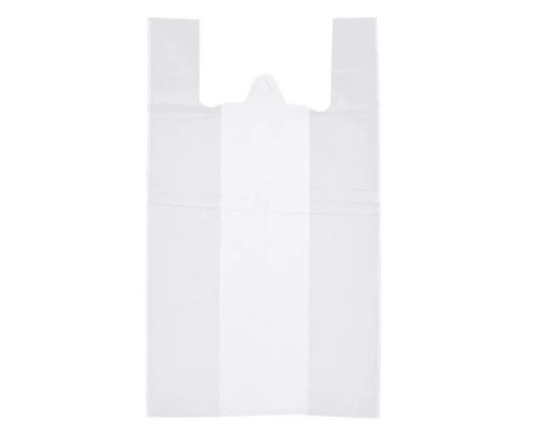 Майка ПНД 30+16*60 15мкм НУЛЕВКА белая уп 100шт (пак 1000) А