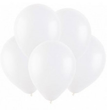 Шар латексный 12"/30см пастель белые ВЕСЕЛУХА (уп 100шт)