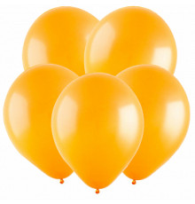 Шар латексный 12"/30см пастель оранжевые ВЕСЕЛУХА (уп 100шт)