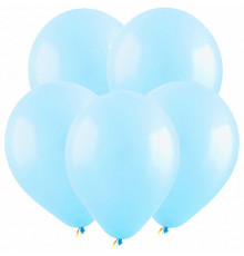 Шар латексный 12"/30см пастель светло-голубые ВЕСЕЛУХА (уп 100шт)