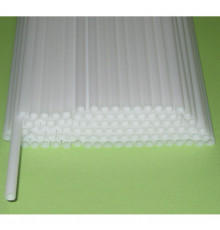 Трубочка полимерная для шаров белая 5,4*380мм (уп 100шт)