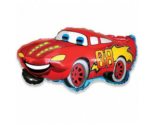 Шар фольгированный 14"/36см Веселый гонщик