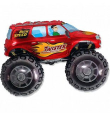 Шар фольгированный 14"/36см Большой внедорожник красный