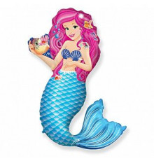 Шар фольгированный 14"/36см Русалочка