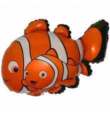 Шар фольгированный 14"/36см Рыба клоун минм