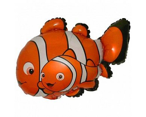 Шар фольгированный 14"/36см Рыба клоун минм