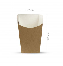 Коробка для картофеля ФРИ ECO Snack Cup M 53*110*72мм
