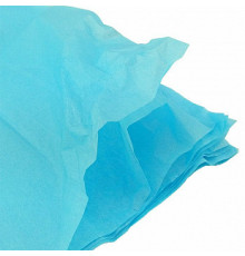 Бумага тишью 50*66см голубой 10шт