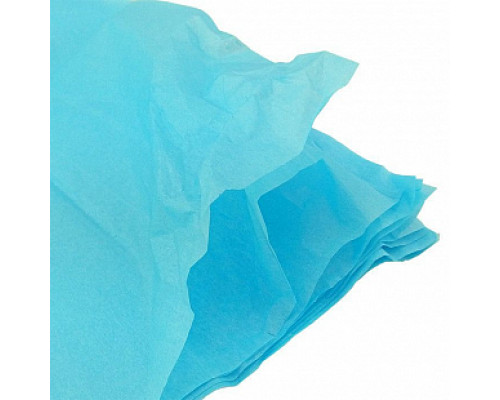 Бумага тишью 50*66см голубой 10шт