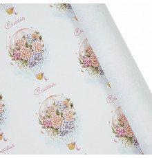 Бумага упаковочная 60*89 Воздушный шар