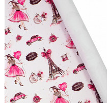 Бумага упаковочная 60*89 Париж