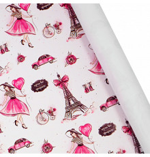 Бумага упаковочная 60*89 Париж