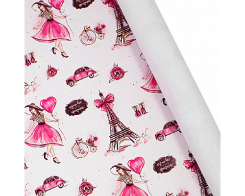 Бумага упаковочная 60*89 Париж