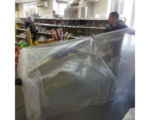 Пленка ВП. Воздушно-пузырчатая пленка 2-х слойная 1500мм 100м 2сл 35гр СТАНДАРТ (метраж)