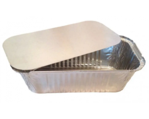 Контейнер алюминиевый с крышкой 125*98 h35 250мл