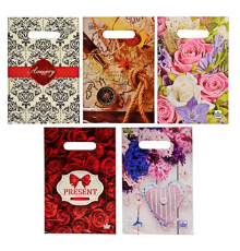 Пакет с вырубной ручкой 20*30 30мкм В АССОРТИМЕНТЕ (100/3000) НеоПак