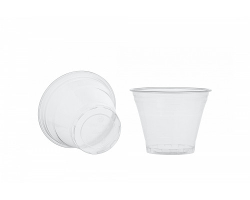 Стакан шейкер 200мл d-95мм прозр У-Ю (уп 50/1000)