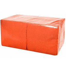 Салфетки бумажные 24*24см 400шт оранжевые