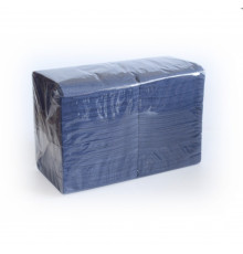 Салфетки бумажные 24*24см 400шт синие