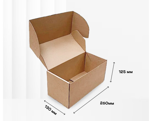 Коробка картонная самосборная 260*130*125мм СП УФА
